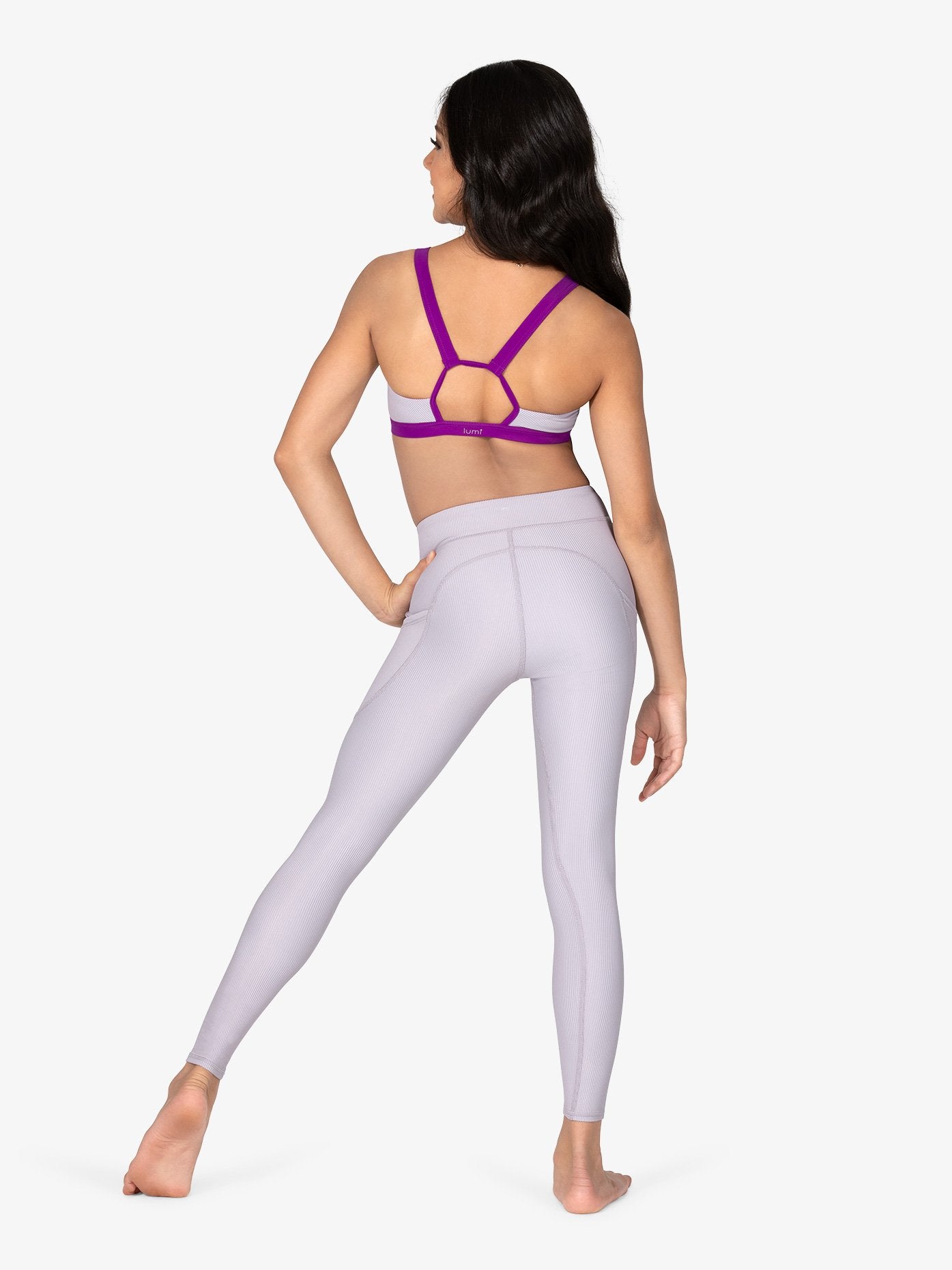 White V-Neck Peek-a-Boo Bra Top for Women
